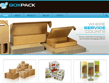 Tablet Screenshot of boxpack.com.au